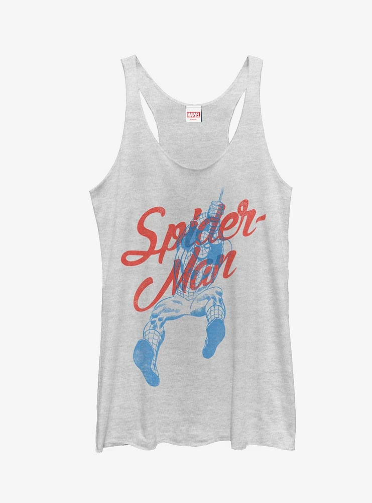 Marvel Spider-Man Cursive Girls Tanks