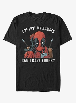 Marvel Deadpool Lost My Number T-Shirt