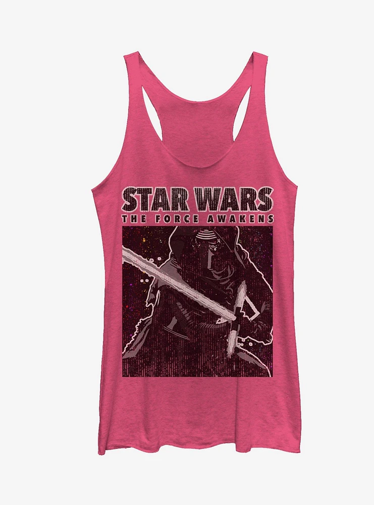 Star Wars Kylo Ren Distressed Girls Tanks