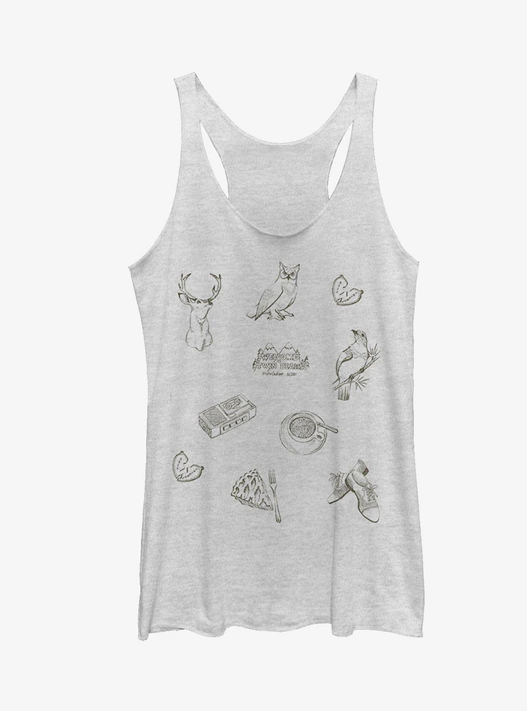 Twin Peaks Town Symbols Girls Tanks