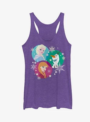 Frozen Character Snowflakes Girls Tanks