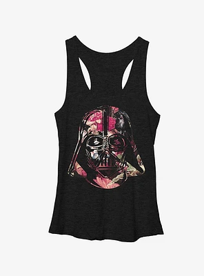 Star Wars Floral Print Vader Girls Tanks