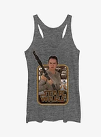 Star Wars Retro Rey and BB-8 Girls Tanks