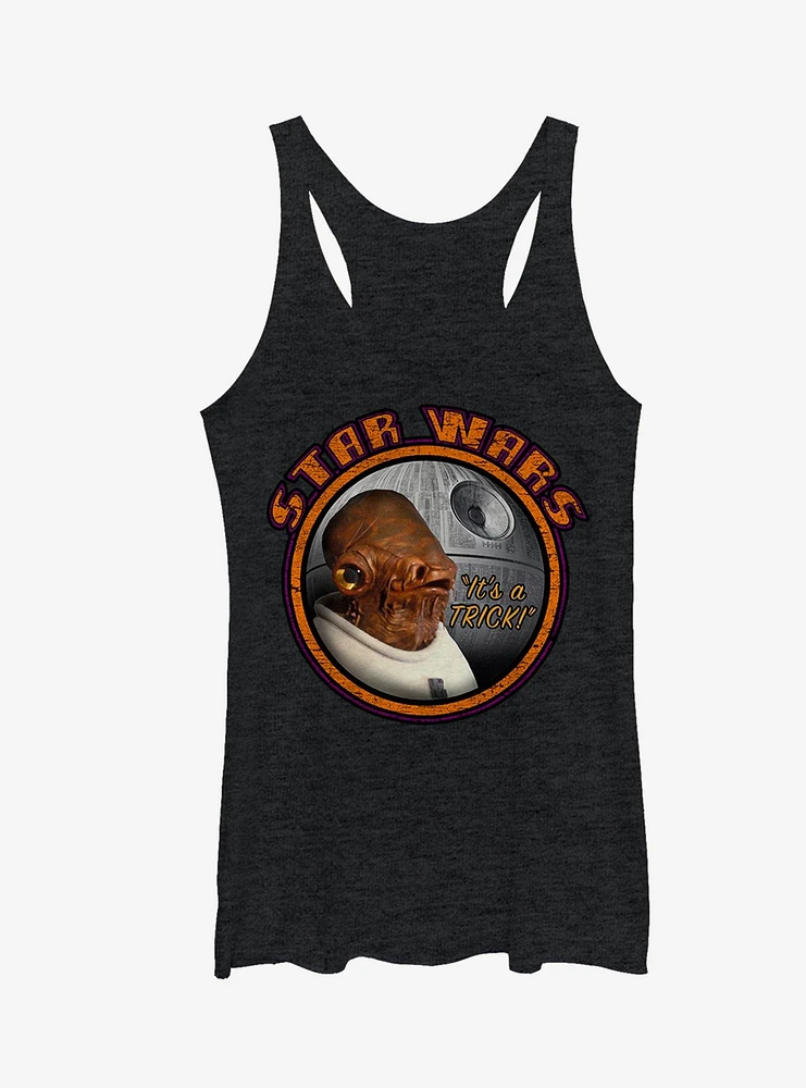 Star Wars Ackbar Halloween It's a Trick Girls Tanks