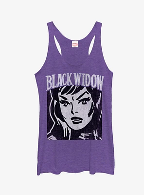 Marvel Black Widow Portrait Girls Tanks