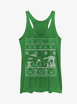 Star Wars Hoth Sweet Ugly Christmas Sweater Girls Tanks