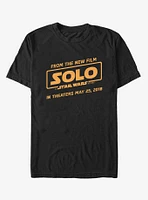 Star Wars Solo A Story Theaters Logo Text T-Shirt