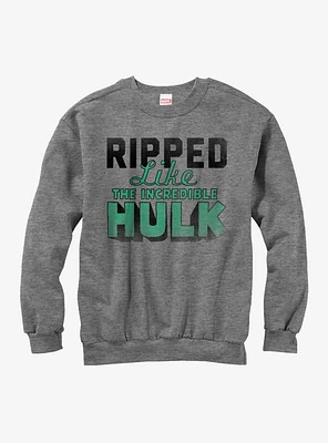 Hulk Ripped Like the Girls Sweatshirt