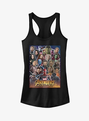 Marvel Avengers: Infinity War Hero Collage Girls Tanks