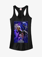 Marvel Black Panther 2018 Character Collage Girls Tanks