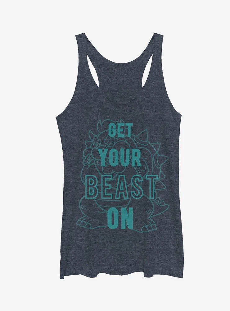 Nintendo Bowser Get Your Beast On Girls Tanks