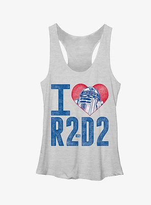 Star Wars I Love R2D2 Girls Tanks