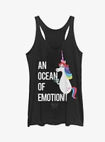 Disney Pixar Inside Out Rainbow Unicorn Ocean of Emotion Girls Tank