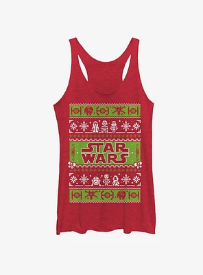 Star Wars Ugly Christmas Sweater Come to the Merry Side Girls Tanks