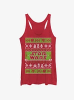 Star Wars Ugly Christmas Sweater Come to the Merry Side Girls Tanks