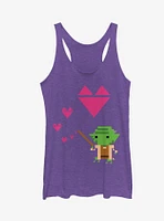 Star Wars Valentine's Day Yoda Girls Tanks