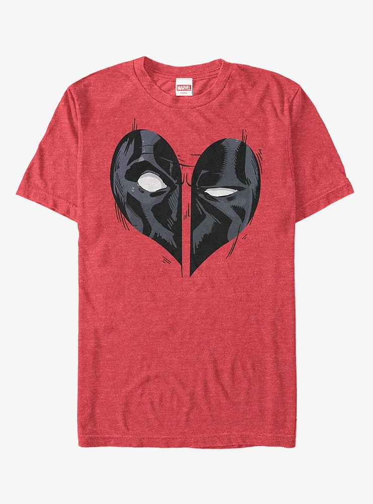 Marvel Deadpool Heart Mask T-Shirt