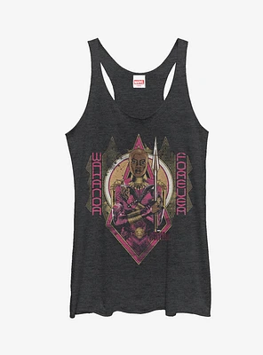 Marvel Black Panther 2018 Okoye Vintage Girls Tanks