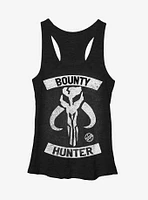 Star Wars Bounty Hunter Mandalore Girls Heather Black Tank Top