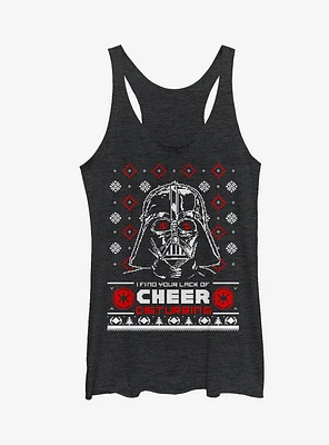 Star Wars Ugly Christmas Lack of Cheer Snowflake Girls Tanks