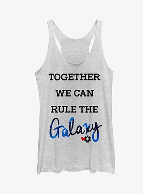 Star Wars Valentine's Day Together Rule the Galaxy Girls Tanks