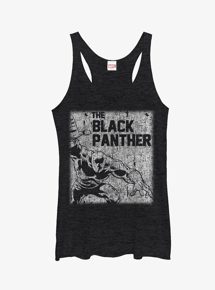 Marvel Black Panther Chalk Print Girls Tanks