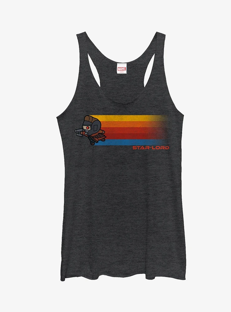 Guardians Of The Galaxy Star-Lord Kawaii Rainbow Girls Tanks