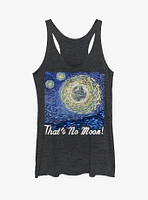 Star Wars That's No Moon Art Girls Tanks