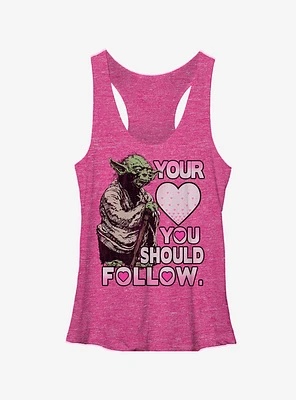 Star Wars Yoda Follow Your Heart Girls Tanks