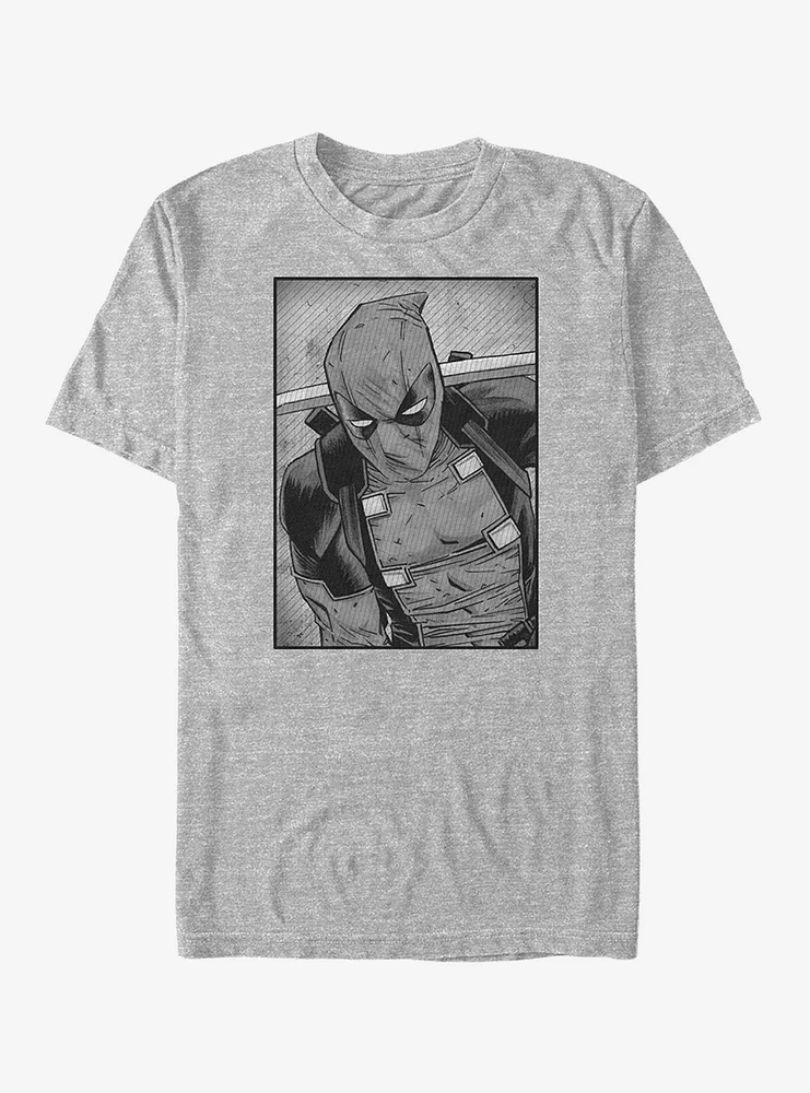 Marvel Deadpool Comic Grayscale T-Shirt