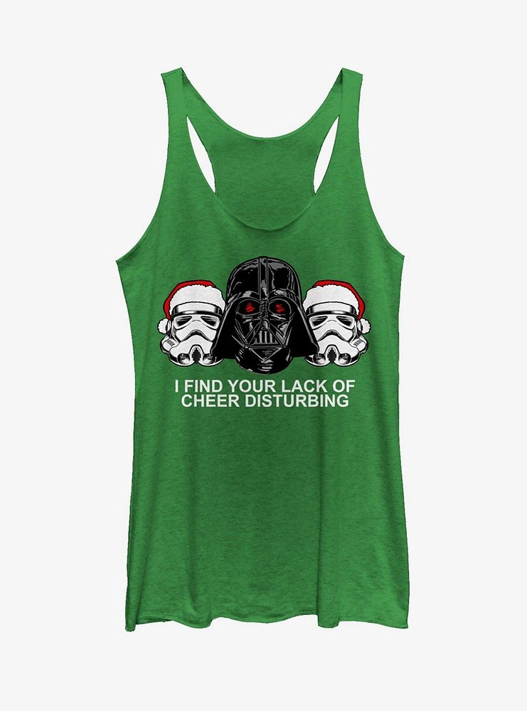 Star Wars Christmas Empire Lack of Cheer Girls Tanks