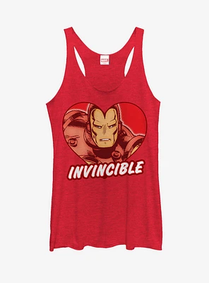 Marvel Iron Man Invincible Heart Girls Tanks