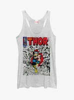 Marvel Mighty Thor Comic Book Cover Print Girls Tanks