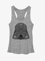 Star Wars Ornate Vader Helmet Girls Tanks