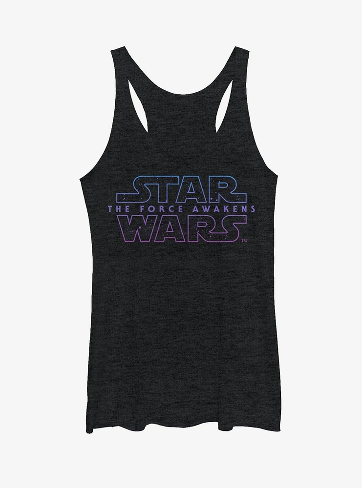 Star Wars Episode VII The Force Awakens Starry Logo Girls Tanks