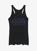 Star Wars Episode VII The Force Awakens Starry Logo Girls Tanks