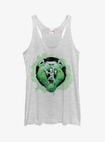 Marvel White Tiger Watercolor Print Girls Tanks