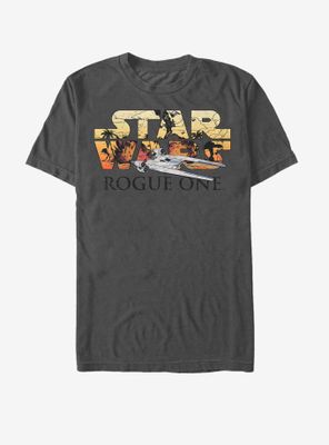 Star Wars Rogue One Battle Logo T-Shirt