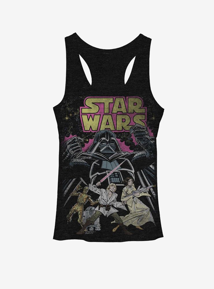 Star Wars Comic Cover Womens Tank Top