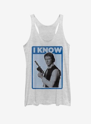 Star Wars Han Solo I Know Womens Tank Top