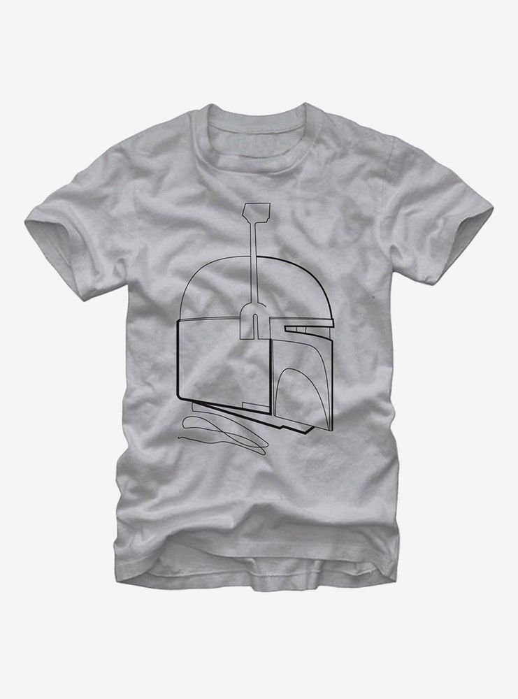 Star Wars Boba Fett Helmet Outline T-Shirt