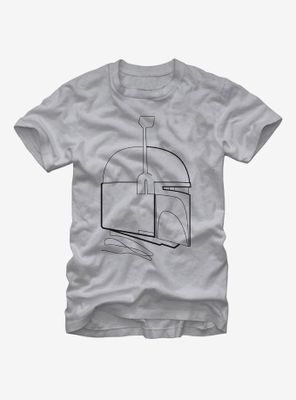 Star Wars Boba Fett Helmet Outline T-Shirt