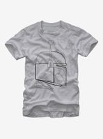 Star Wars Boba Fett Helmet Outline T-Shirt