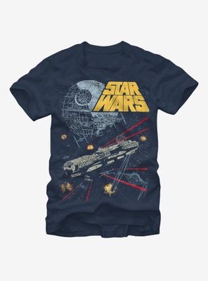 Star Wars Millennium Falcon Battle T-Shirt
