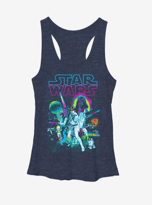 Star Wars A New Hope Neon Womens Tank Top