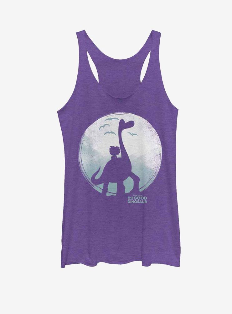 Disney Pixar The Good Dinosaur Arlo and Spot Moon Womens Tank