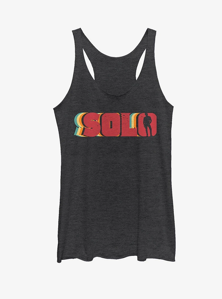 Star Wars Solo Retro Name Womens Tank Top
