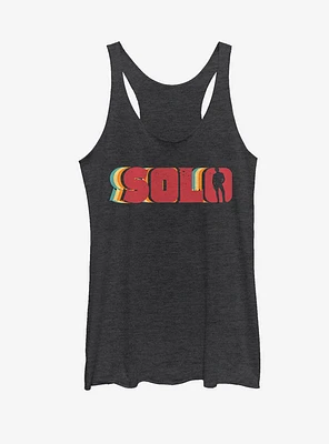 Star Wars Solo Retro Name Womens Tank Top