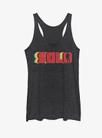 Star Wars Solo Retro Name Womens Tank Top