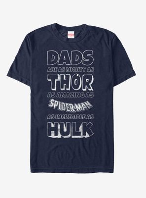 Marvel Avengers Dad Traits T-Shirt